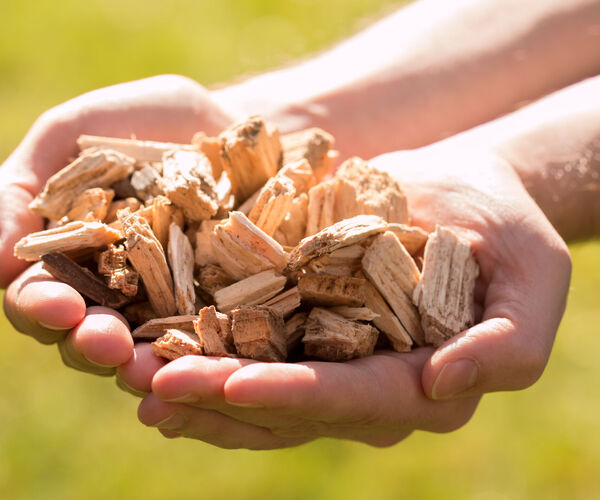 Hackschnitzel für die Heizung
