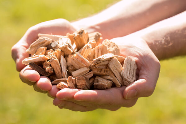Hackschnitzel für die Heizung